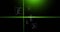 Animation of green scanner beams over text data files processing on dark background