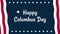 Animation Happy Columbus day write on