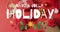 Animation of have a jolly holiday text over christmas decoration and gifts