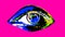 Animation of human eye in vivid colors