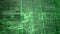 Animation of illuminated grid over moving green abstract pattern in background