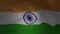 Animation of India flag waving in the wind
