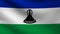 Animation of Lesotho flag at wind