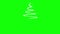 Animation of Light Forming a Christmas Tree. New Year Celebration.