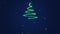 Animation of Light Forming a Christmas Tree. New Year Celebration Background.