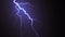 Animation of lightning and thunderstorm