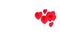 Animation like icons motion background. Social love hearts icons floating like particles. Social media Live style