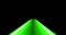 Animation of motion blur of train moving inside tunnel with chroma key green