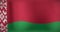 Animation of moving flag of belarus waving