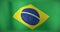 Animation of moving flag of brazil waving