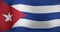 Animation of moving flag of cuba waving