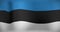 Animation of moving flag of estonia waving