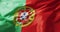 Animation of national flag of portugal