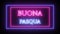 Animation neon sign `Buona Pasqua`, Happy Easter in italian