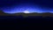 Animation of Night Sky With Clouds. Animated Cartoon Desert Dunes on a Starry Night with Moon. Moon with Stars and