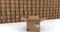 Animation of open cardboard box over stacked up cardboard boxes on white background