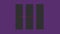 Animation of pink line and three grey rectangles with black splodges on purple background