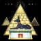 Animation portrait: Ancient Egyptian god Anubis in the form of a lying dog protects pyramids, valley of the kings.