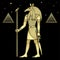 Animation portrait: Ancient Egyptian god Seth. God of rage, deserts, sandstorms, death, and strangers.
