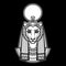 Animation portrait Ancient Egyptian goddess with head of  Lioness, disk of sun.