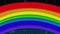 Animation of pride rainbow over data processing