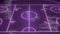 Animation of purple neon ice hockey rink and data processing