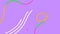 Animation purple pastel color background with white circle.