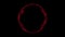 Animation red audio spectrum equalizer circle