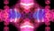 Animation of retro hypnotic glowing pink shapes moving