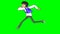 Animation of Running Teenager Boy with Backpack.