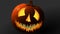 Animation of scary Halloween pumpkin