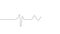 Animation Single solid line art cardiogram anatomical human heart silhouette. Healthy medicine