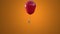 Animation: A small blue balloon with thumb tack bursts a much larger red balloon