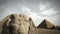 Animation of the Sphinx at the Giza platform, Egypt 4K