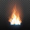 Animation Stage Of Decorative Fire Flame Vector
