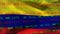 Animation of stock market over flag of colombia