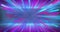 Animation of strobing blue and pink neon light beams over grids on blue background