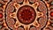 Animation of a vintage abstract background consisting of an intricate mandala-shaped figure