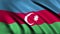 Animation of Waving Azerbaijan Flag