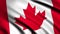 Animation of Waving Canada Flag