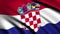 Animation of Waving Croatia Flag