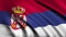 Animation of Waving Serbia Flag