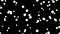 Animation Of White Small Circles Moving Around In Black Background. - graphics