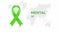 Animation for World Mental Health Day with Appearing Text, Green Ribbon and Map