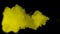 Animation yellow smoke on black background.