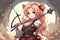 Anime Archer Girl Medieval Themed Bow and Arrow Warrior Woman