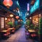 Anime background of interior of a