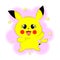 Anime Character Pikachu Pokemon Pikachu Waves and Smiles Emotion Anime Character Pikachu Pokemon Printed T-shirt