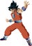 The anime character from the Saiyan family dragon ball Z