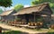 Anime Concept Background Countryside 3D Environment
